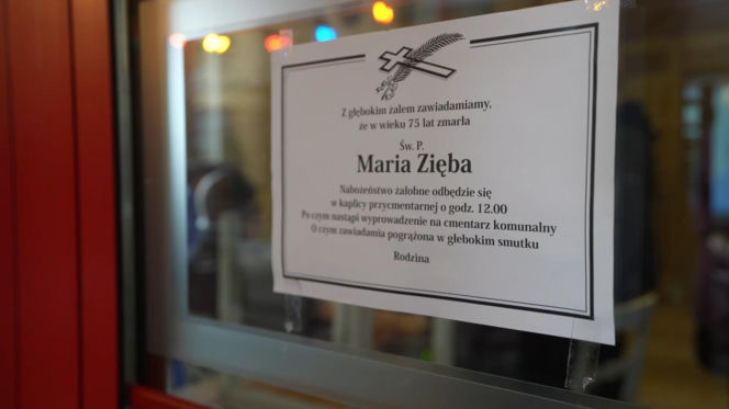 Na Wspólnej, odc. 4268. Nekrolog Marii Zięby (śp. Bożena Dykiel)