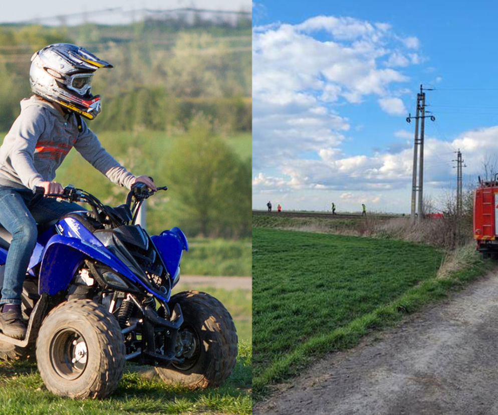 11-letnie dziecko na quadzie wjechało pod pociąg