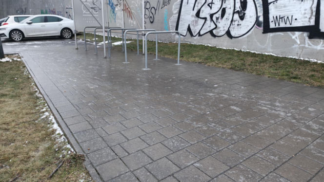 Silna gołoledź we Wrocławiu