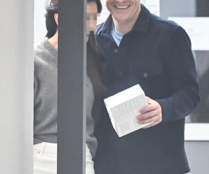 Marcin Mroczek z dziewczyną w cukierni