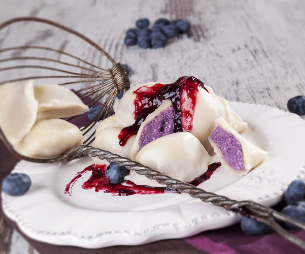 Pierogi z jagodami
