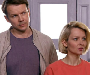 Barwy szczęścia odc. 2137. Bożena (Marieta Żukowska), Bruno (Lesław Żurek)