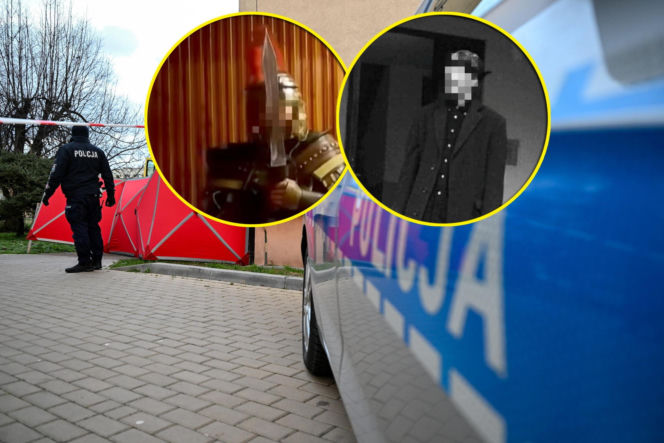 Wojciech M. Zamordował matkę i rzucił się z mieczem na strażaków i policjantów