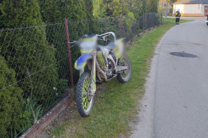Wypadek motocyklisty w Słupcu