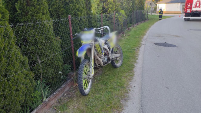 Groźne wypadki w pow. dąbrowskim: Ranni motocyklista i quadowiec
