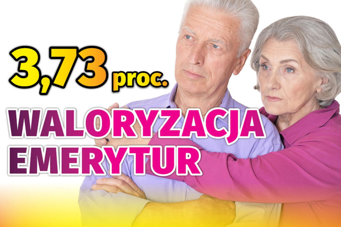waloryzacja emerytur 3,73 proc