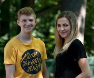 Pierwsza miłość po wakacjach 2020. Tomek (Oskar Wojciechowski), Marta (Honorata Witańska)