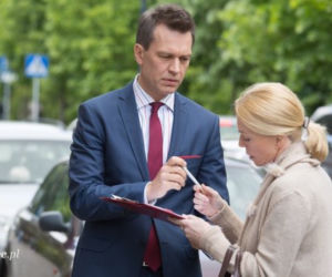 Na dobre i na złe odc. 606. Andrzej Falkowicz (Michał Żebrowski), Jola (Iwona Rulewicz)