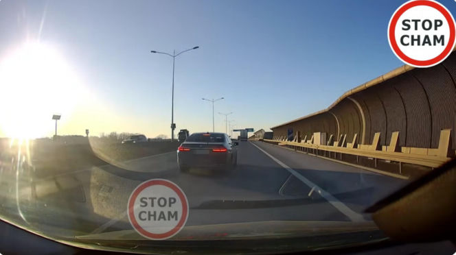 Internauci wściekli na kierowcę BMW z S8 pod Wrocławiem. Jest nagranie