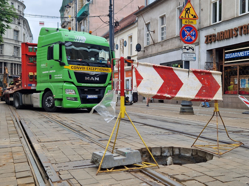 Utrudnienia dla pasażerów. Ulica Gdańska bez tramwajów