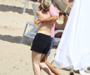 Małgorzata Ohme na plaży