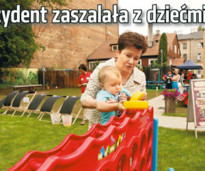 Prezydent zaszalała z dziećmi