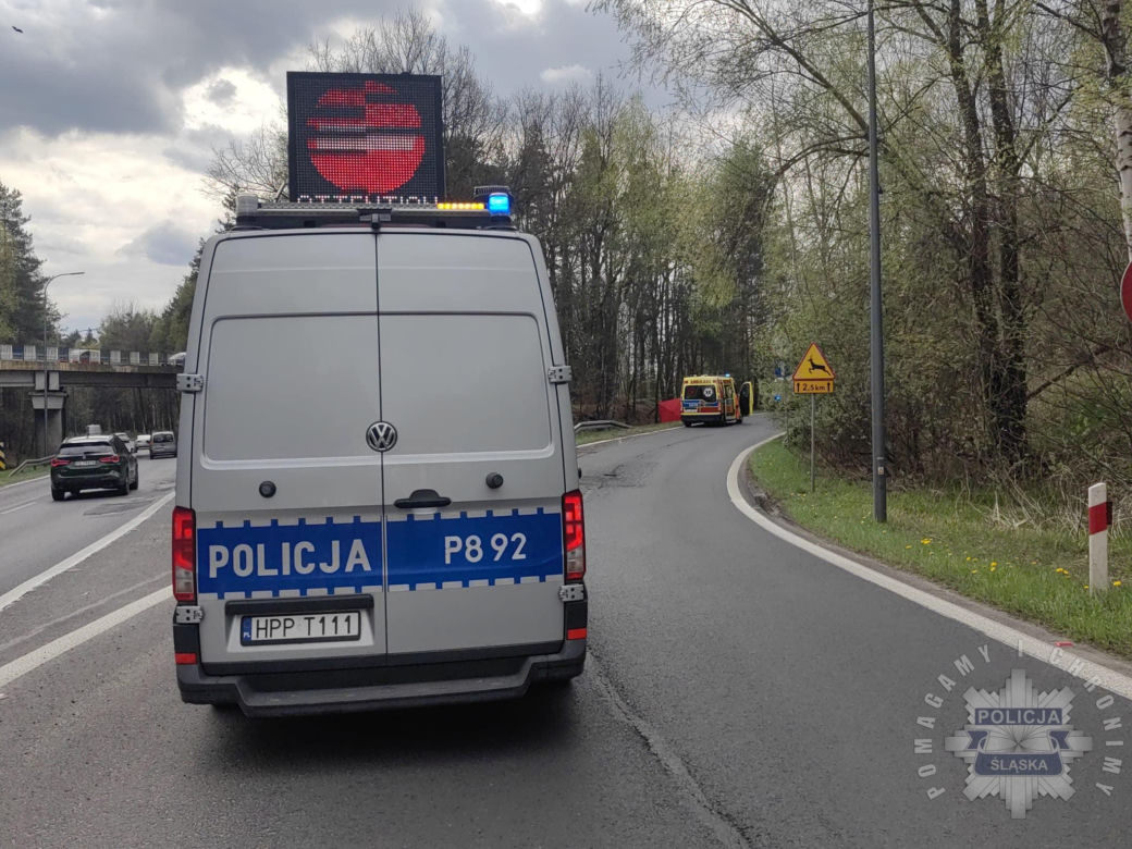 Wypadek na DK86. Nie żyje motocyklista