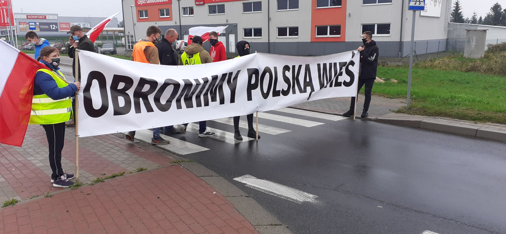 Protest rolników w Iławie 21.10.2020