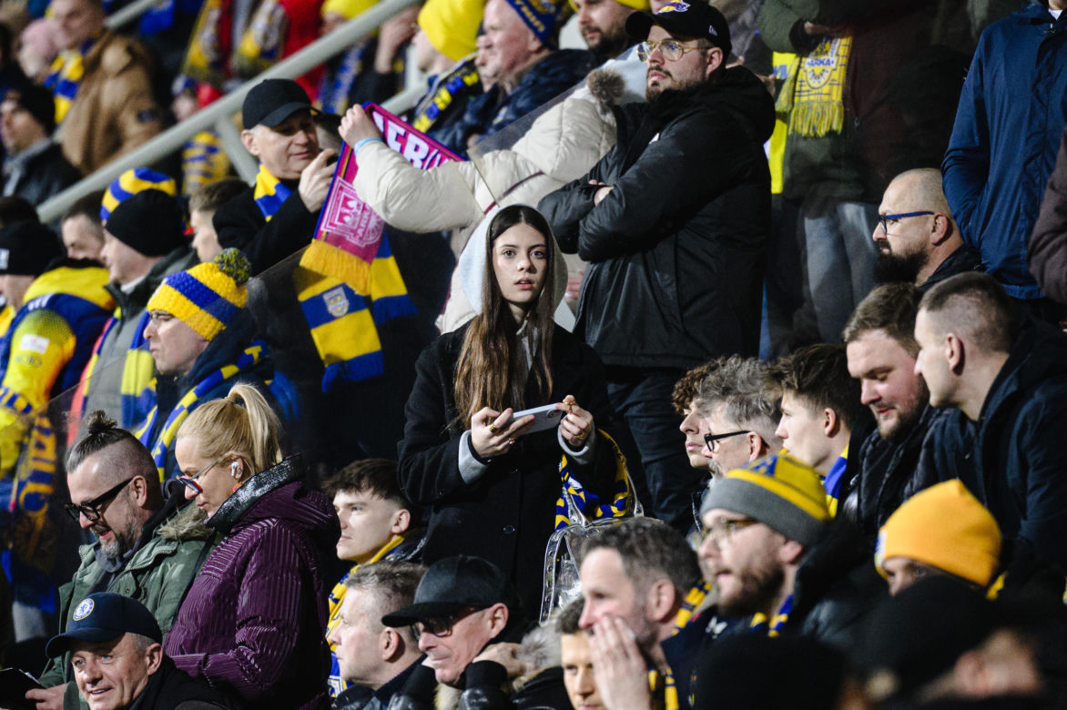 Arka Gdynia - Lechia Gdańsk: Zdjęcia kibiców z derbów Trójmiasta w ramach 23. kolejki PKO BP Ekstraklasy