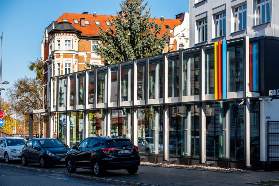 Pawilon wystawienniczy liceum plastycznego w Olsztynie