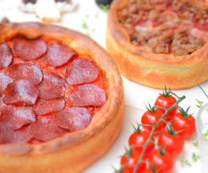 deep dish pizza