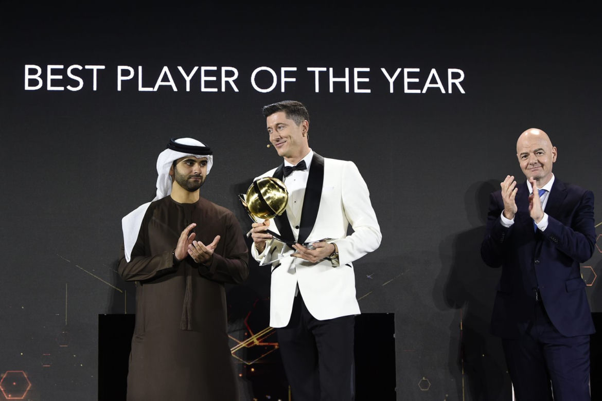 Robert Lewandowski. Globe Soccer Awards