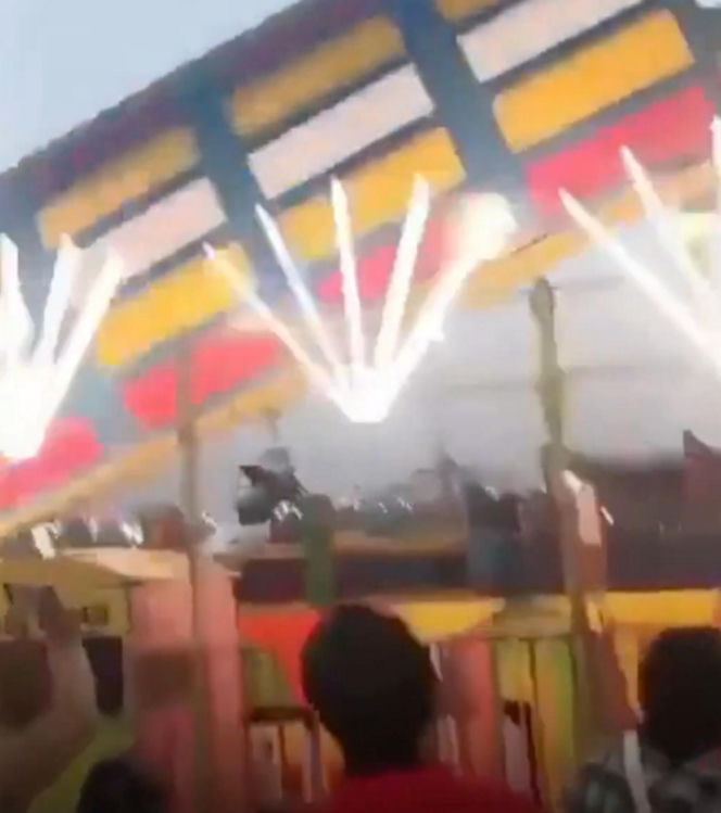Rozpędzona karuzela z ludźmi runęła na oczach tłumu! Jedna osoba zginęła, 13 rannych
