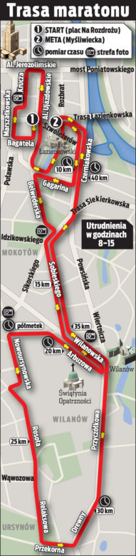 Maraton zablokuje stolicę
