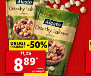 Orzechy laskowe prażone - 8,89 zł/200 g 