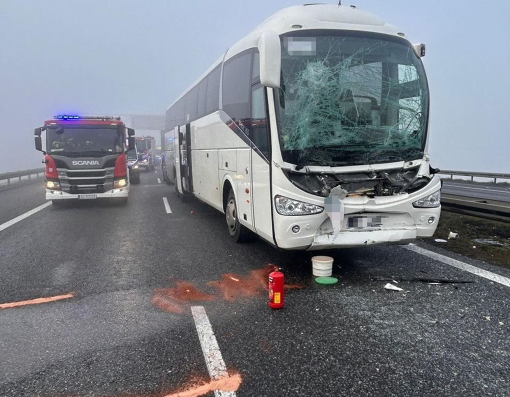 Karambol na autostradzie A4. Zderzyło się 7 samochodów