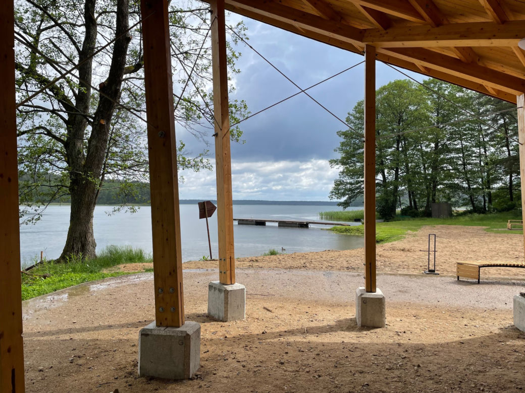 Nowa wieża widokowa w Krzyżach. Z panoramą jeziora Nidzickiego [ZDJĘCIA]
