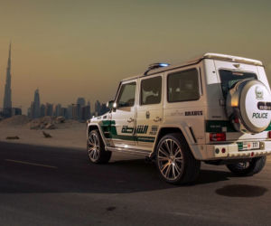 Mercedes G63 AMG Brabus - radiowóz w Dubaju