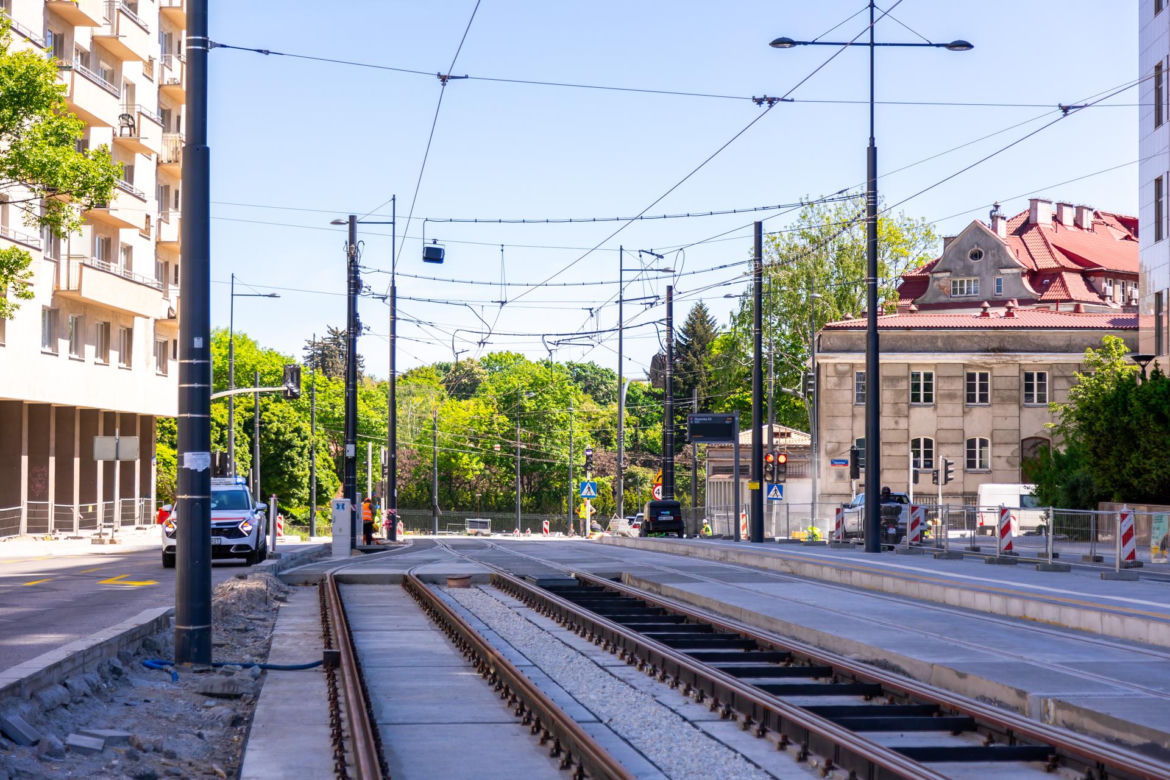 Tramwaj na Gagarina w Warszawie