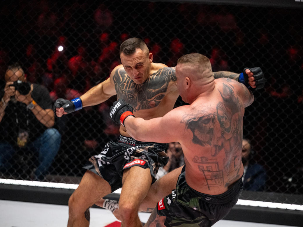 Denis Załęcki - Bartek Szachta na Fame MMA 30