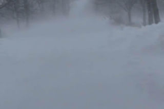 Śnieżyca w powiecie sławieńskim. Wiele dróg jest nieprzejezdna