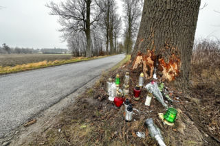 Na zakręcie pojechali prosto, ze sobą wieźli dwa duże psy. Czy któryś z nich ugryzł kierowcę?