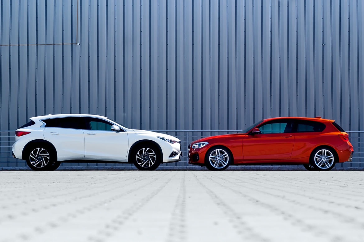 Infiniti Q30 1.6t vs. BMW 118i A/T