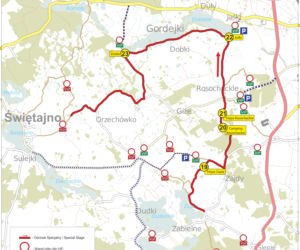 Rajd Polski 2017, odcinek specjalny Świętajno SS 4/8 - MAPA