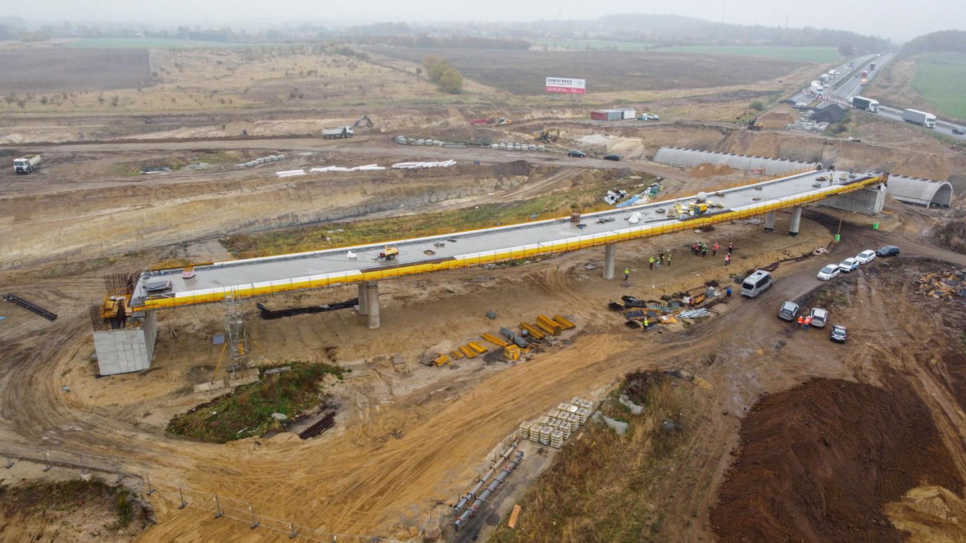 Budowa węzła w Kołbaskowie na autostradzie A6