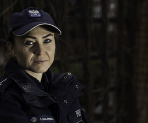 Policjantki pełniące służbę w KWP Białystok