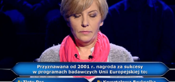 Nagroda Unii Europejskiej za programy badawcze to... Odpowiedź na pytanie z Milionerów 