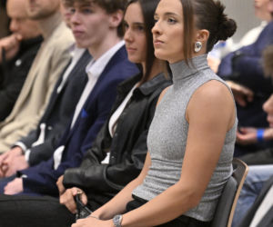 Iga Świątek i Daria Abramowicz na konferencji