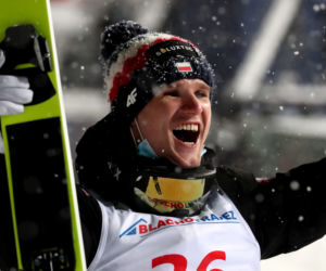 Skoki narciarskie w Zakopanem 13.02.2021. Andrzej Stękała na podium! 