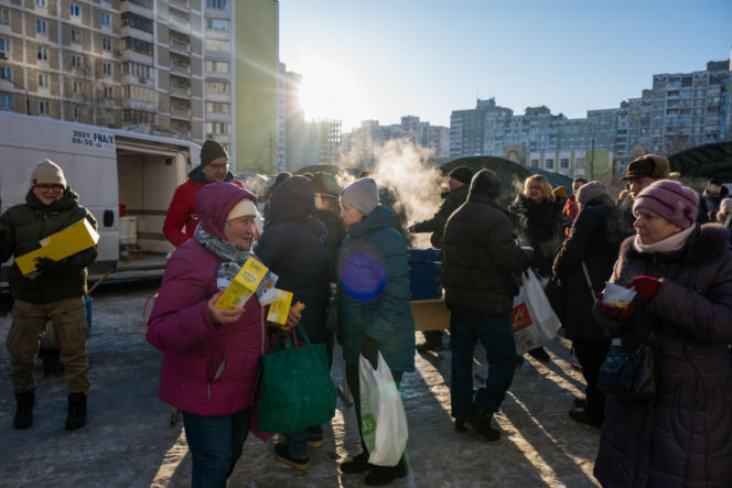 Kijów po rosyjskim ostrzale 3.02.2026