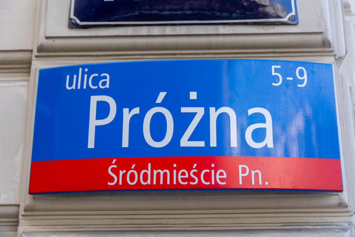 Ul. Próżna, Śródmieście Północne