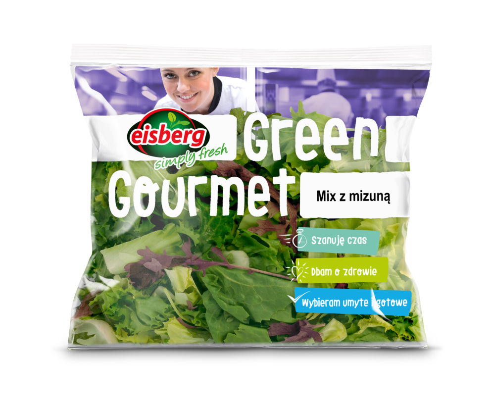 Mix sałat z mizuną marki Eisberg