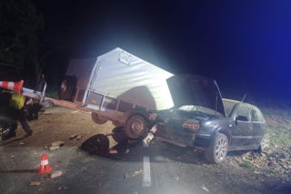 19-letni kierowca bmw uderzył w volkswagena. Groźny wypadek na DW309 na Rojęczynem [ZDJĘCIA]