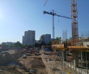 Budowa inwestycji Ale! KEN przy metrze Imielin w Warszawie