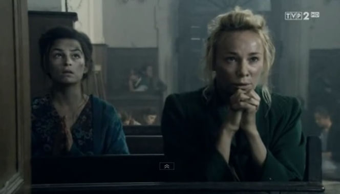 	Czas honoru Powstanie odc. 8. Emilia (Sonia Bohosiewicz), Lena (Agnieszka Więdłocha)