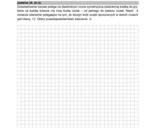 Matura poprawkowa z matematyki 2021 - zadanie otwarte 34 (2 punkty)