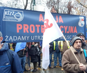 Wielki protest hutników w Krakowie