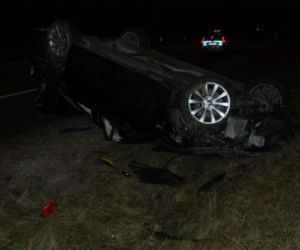 Dachowanie bmw na A4 w powiecie jarosławskim