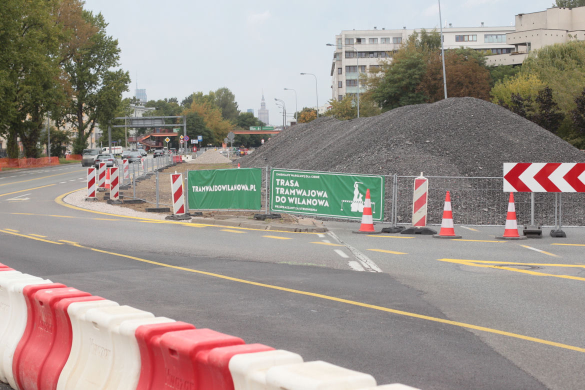 Tak tramwajarze zwężą ulice pod budowę trasy do Wilanowa