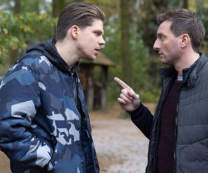 M jak miłość odc. 1424. Mirek (Mariusz Ochociński), Bartek (Arkadiusz Smoleński)